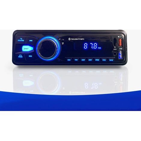 Autoradio Bluetooth Main Libre 5.0, FM Poste Radio Voiture Bluetooth, Autoradio 1 Din pour 12V Voiture Supporte 2 USB/AUX/SD/TF/MP3, Supporte iOS/Android (1/4)