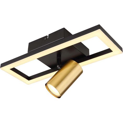 Deckenleuchte Wohnzimmerleuchte Deckenlampe LED Lampe Metall Messing B 13 cm