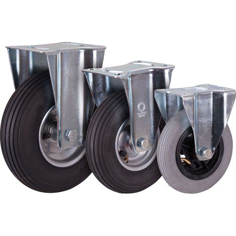 VARIOfit Bockrolle mit Luftreifen 200 x 50 mm schwarz