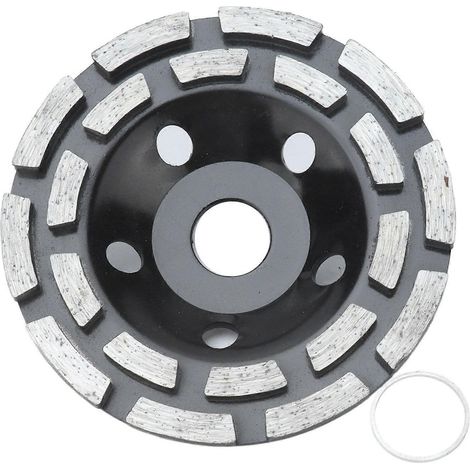 Diamantschleifscheiben-Set mit geringer Vibration, schwarz, für Stein und Beton, Durchmesser 125 mm