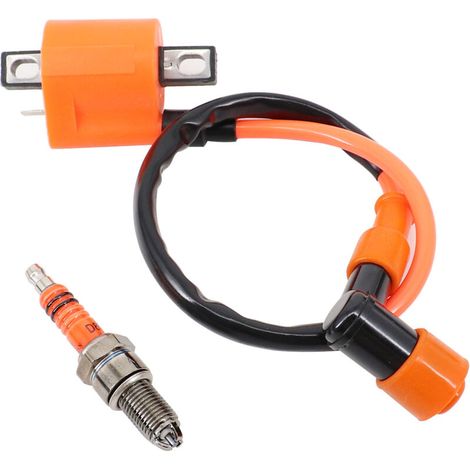 Bobine D'allumage Moto Avec Bougie D8TC Pour 4 Temps 125cc 150cc 200cc 250cc Quad Scooter Karting (1/4)