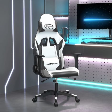 Silla gaming cuero sintético  y negro