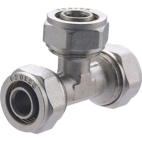 Té égal à compression pour tube multicouche Ø20 - Té égal à compression pour tube multicouche Ø20 (1/5)