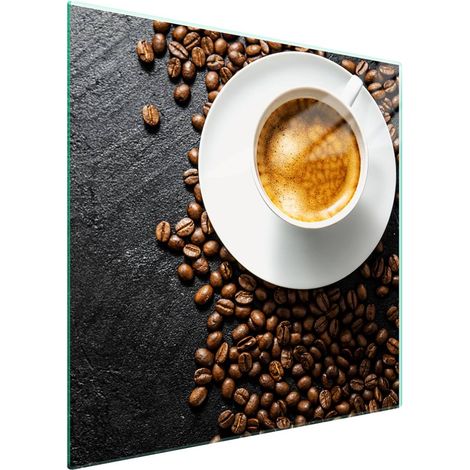 Protezione in vetro per piano cottura 50x52 Caffè (1/5)