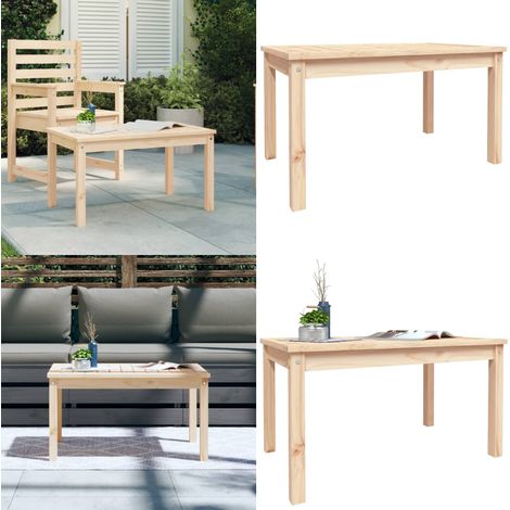 Tavolo da Giardino 82,5x50,5x45 cm in Legno Massello di Pino - Tavolo da giardino pino - Tavolo da esterno