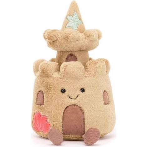 Pièce de collection fantaisie Château de sable 25 cm objet décoratif original cadeau unique (1/2)