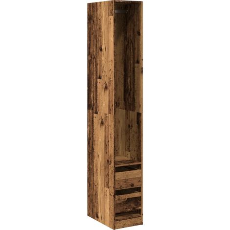 Maison Exclusive - Kleiderschrank Altholz-Optik 30x50x200 cm Holz