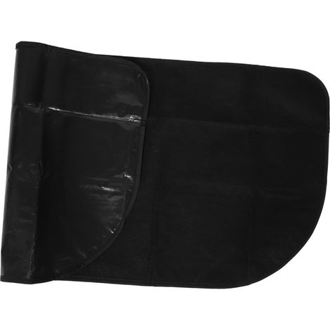 Tapis de Cheminée Ignifugé Antifeu et Élégant Demi-Ronde en Polyester et PVC Résistant Haute Température pour Camping Cuisine Extérieure (1/5)