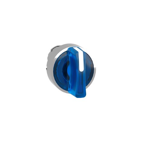 Testa selettore luminoso - 3 posiz. Ø22 - blu- per LED universale - ZB4BK1563
