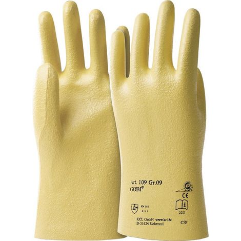 Guanti Gobi 109 taglia 8 maglia gialla BW con nitrile EN 388 PSA II HONEYWELL (Per 10)
