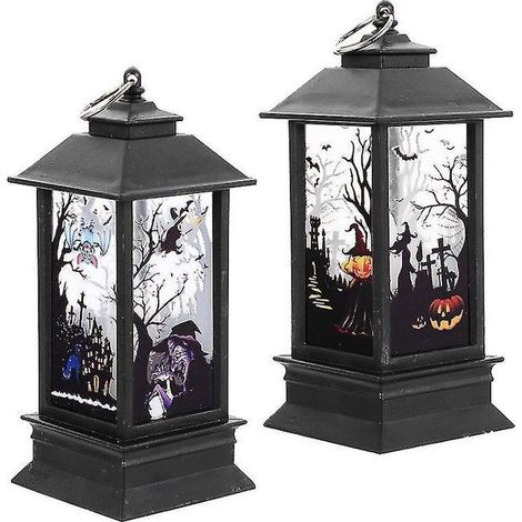Lot de 2 guirlandes lumineuses pour décoration d'Halloween (1/3)