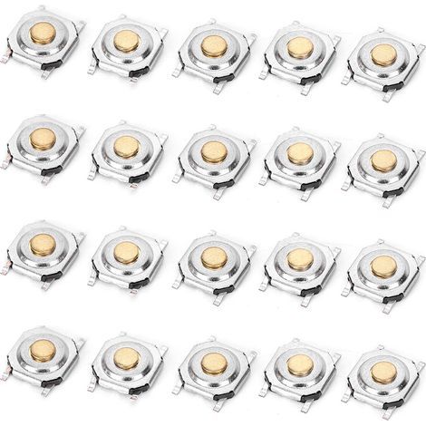 Commutateurs Tactiles, Interrupteur Micro Interrupteur Micro-tactile Interrupteur à Bouton-poussoir 4x4x1,5 Mm Mini d'Interrupteur de sécurité 300PCS pour les Produits électroniques et (1/5)