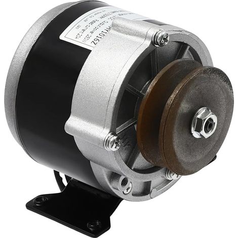 Motor eléctrico, potencia de salida de 250 W, tensión nominal de 12 V, velocidad nominal de 2750 rpm, corriente nominal de 20 A, ajuste de velocidad de 0 a 300 rpm. (1/5)