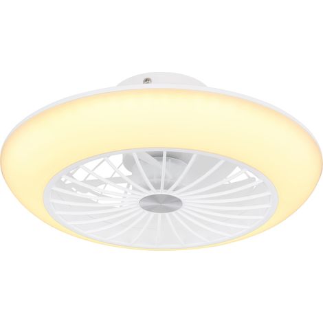 Ventilateur de plafond Lafee Blanc avec LED