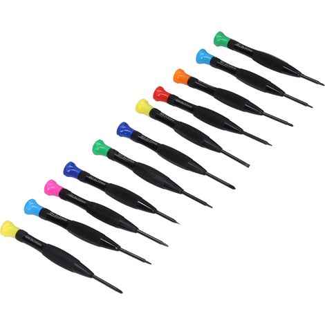 Set mit 11 magnetischen Präzisionsschraubendrehern in verschiedenen Größen, Reparaturwerkzeugset für Handys und Brillen. (1/5)