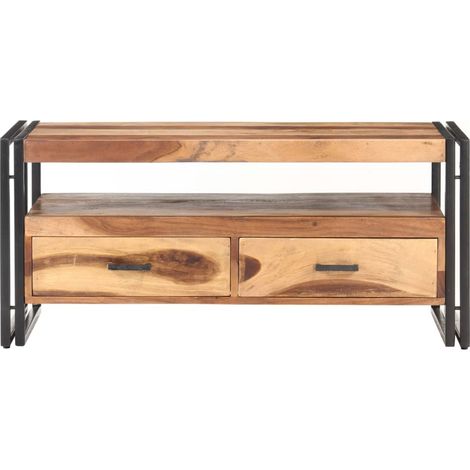 Maison Exclusive - Tavolino da Salotto 100x55x45 cm in Legno Massello di Acacia (1/5)