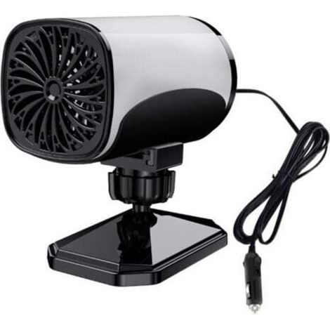 Mini radiateur soufflant 12V, radiateur soufflant à économie d'énergie 120W, ventilateur de chauffage électrique rotatif USB avec support rotatif à 360 degrés (1/4)