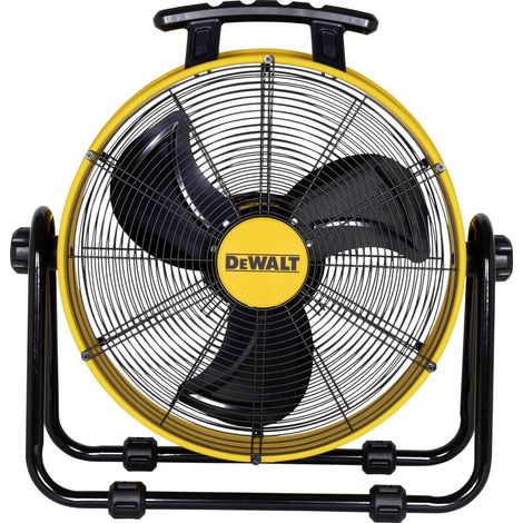 Dewalt – Ventilateur sur pied 110 W – Débit d'air 560 l/s – 3 vitesses – Silencieux 63 dB(A) – Dimensions Ø 688 mm x H 693 mm – Câble 1,8 m (1/4)
