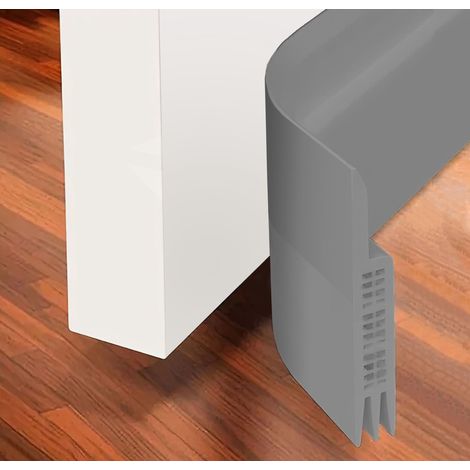 Barrage Sous Porte - Joint D'Étanchéité Réglable 100 Cm - Pour Portes Intérieures Et Extérieures - Isolation Triple Couche Contre Les Courants D'Air Bruits Et Poussières - Gris (1/5)