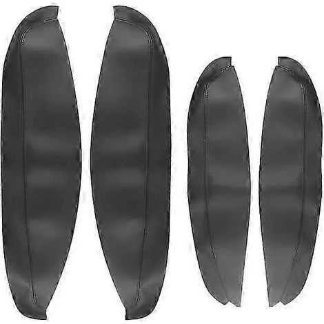 Compatible avec les modèles Nissan Qashqai J10 2007-2015 : revêtement en cuir microfibre pour poignées de porte et accoudoirs de tableau de bord.