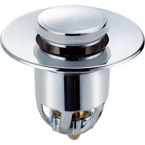 Filtre de drainage à poussoir en acier inoxydable, bouchon universel pour lavabo, salle de bain, baignoire, nouveau