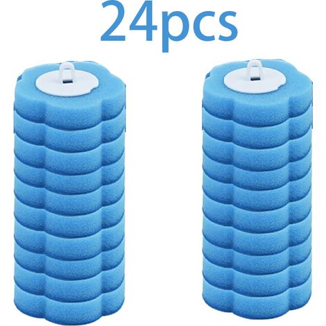Brosse WC Jetable - 24Pezzi Scopino WC USA e Getta, Accessorio Bagno, Pulizia Igienica per CASA Appartamento Pulizia Del WC(Profumo di Oceano) (1/5)