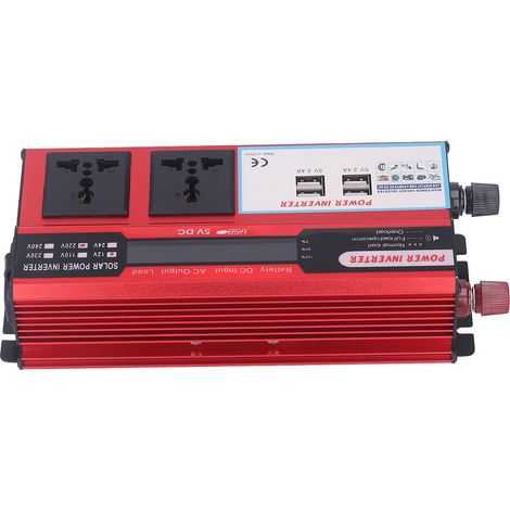 500W Modifizierter Wellen-Solarkonverter, DC12V zu AC220V Outdoor-Wechselrichter, 4 USB-Anschlüsse, Campingadapter und Solarpanel. (1/5)