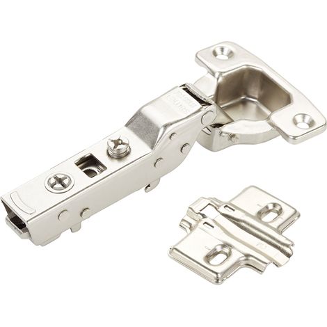 SOTECH Topfband MASTER T48 Mittelanschlag 110° mit Dämpfer und Kreuzplatte mit Langlochverstellung (1/5)