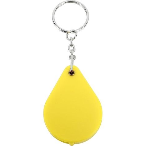 Porte-clés Loupe, Grossissement 10X, Mini Loupe Portable Pliable avec Porte-clés pour la Lecture en Extérieur(Jaune) (1/5)