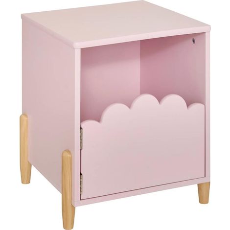 Table de Chevet Enfant "Douceur" 40cm Rose