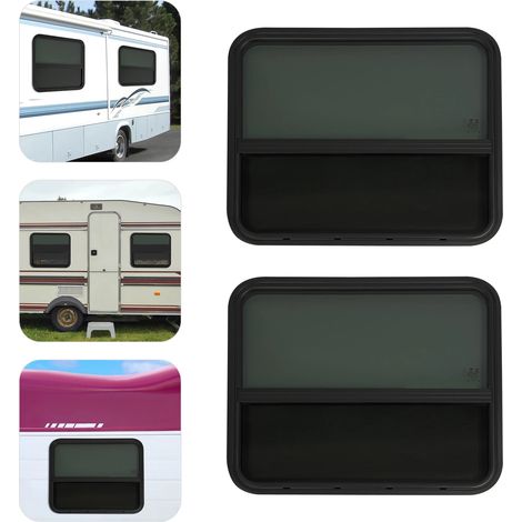 Fenêtre de camping-car, fenêtres de camping-car 2 pièces, fenêtre coulissante verticale de camping-car, 76,2 x 60,96 cm Four camping-cars, caravanes, remorques, camping-cars