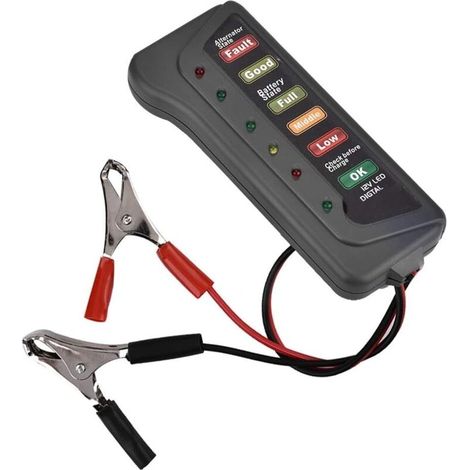 Testeur Batterie 12V Voiture Moto Analyseur Alternateur Charge Démarrage Affichage LED Numérique (1/4)