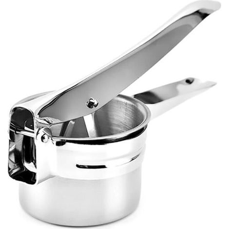 Presse fruit - Pressoir 3 en 1 - Acier inoxydable - Argent - Pour pommes de terre et fruits (1/4)