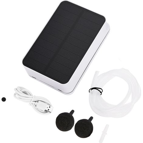 Oxygénateur à énergie solaire, aérateur, pompe à Air, oxygène pour piscine extérieure, étang, urgence