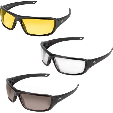 Lunettes de tir Walker's Forge à monture intégrale avec étui taille unique couleur ambre