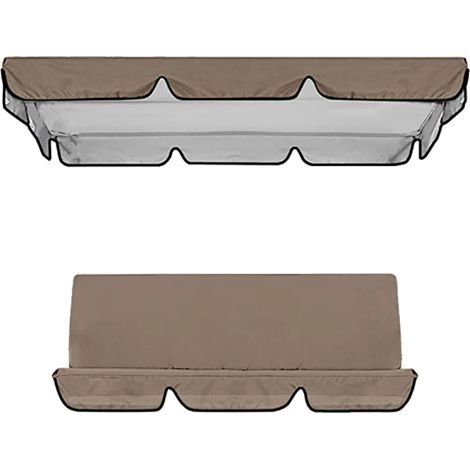 2 Housses de Protection, Accessoire de Balançoire, Tissu 210D, Résistant aux Intempéries, Pour Jardin et Terrasse (1/5)