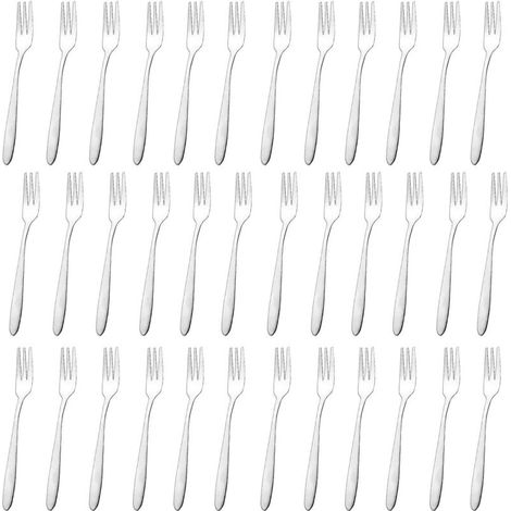 Lot de 36 Fourchettes à Dessert, Fourchettes en Acier Inoxydable (13.5 cm / 5,31 Pouces), Fourchette de Table, Polies Miroir, Lavables au Lave-Vaisselle, pour La Maison, Le Restaurant ou L'hôtel (1/5)