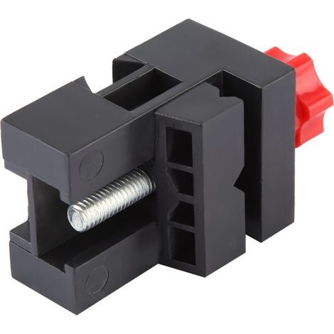 Mini tornillo de banco de plástico Z012, accesorio multifuncional para tornos de madera. (1/5)