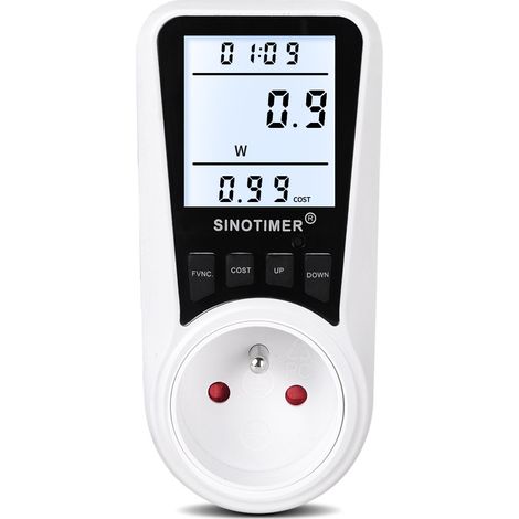 rétro-éclairage maison compteur d'énergie intelligent compteur de puissance prise de compteur de puissance prise de Protection contre les surcharges de compteur de puissance (1/5)