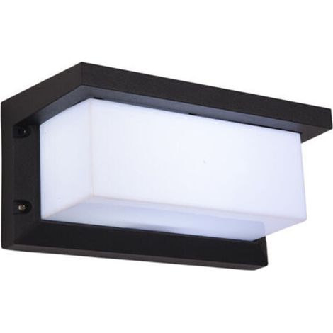 Applique Murale Extérieur Moderne LED 18W Étanche IP65 En Aluminium Anthracite Eclairage Décoration Lumière, blanc chaud