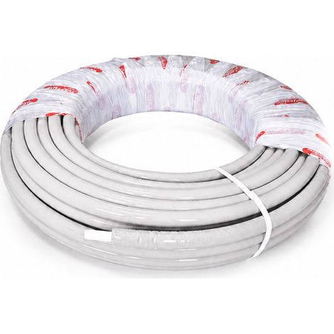 TUBO MULTISTRATO RIVESTITO BIANCO SERIE NICOLL SYSTEM PE-XB/AL/PE-XB - Ø20X2 - PE-XB/AL/PEXB - SPESSORE ISOLAMENTO 6MM - NIC