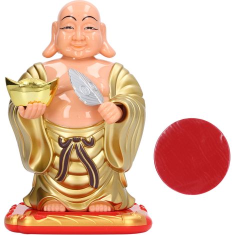 Ornement Bouddha Maitreya à Énergie Solaire avec Détecteur de Mouvement - Décoration Maison et Bureau (1/3)
