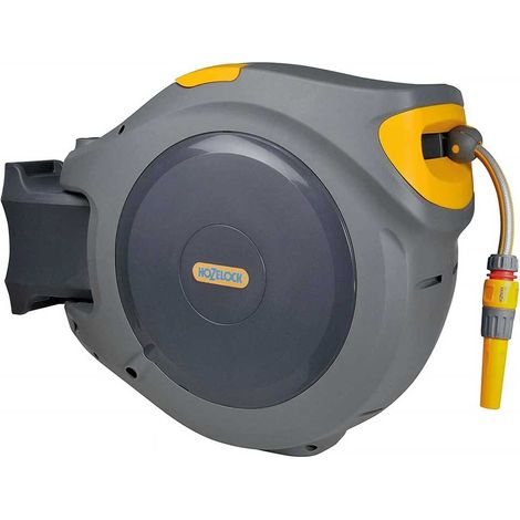 Hozelock – Dévidoir mural AutoReel 30m – Tuyau d'arrosage automatique avec support mural – Raccords inclus pour installation facile