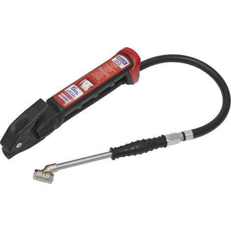 Sealey PCL Anodised Tyre Inflator with Twin Push-On Connector SA37/93B