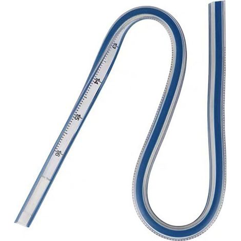 Règle Courbe Flexible 40 cm - Outil de Mesure pour Couture, Patchwork et Modélisme, Règle de Tailleur Professionnelle
