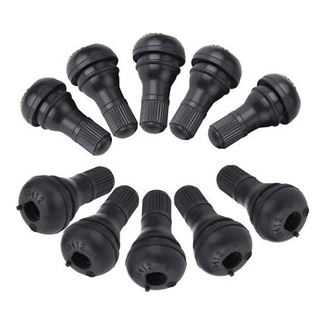 Tire Valve Stem TR412 Brass Pluggable Tyre Valve Rubber Black Short Wheel Holes Tubeless Standard Vehicle Tyres (1/5)