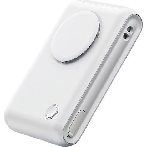 Ventilateur portable rechargeable avec clip ceinture et tour de cou, pour un rafraîchissement mains libres idéal en camping et activités de plein air. (1/5)