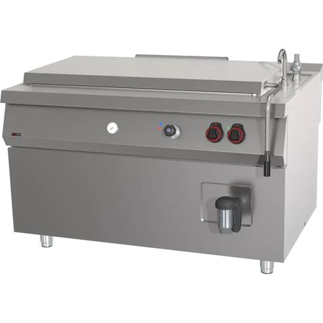 Marmite à grande capacité électrique indirecte 300 l avec mise à niveau automatique REDFOX - BIQ 90/140 300 E AWF - REDFOX