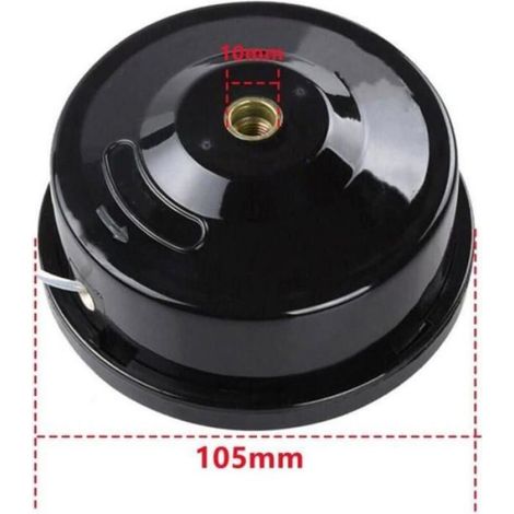 2 Tête de coupe, Nylon, M10 x 1,25, Fil 2,4mm, Pour débroussailleuses (1/4)