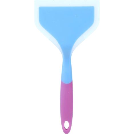 CSPARKV 1 pieza de espátulas antiadherentes para utensilios de cocina, espátulas de silicona antiadherentes y antideslizantes para pizza Tamagoyaki, bistec (azul) (1/5)